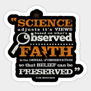 Science VS Faith Sticker